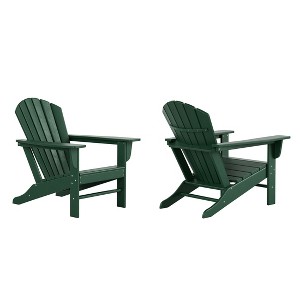 WestinTrends Dylan HDPE Outdoor Patio Adirondack Chair (Set of 2) - 1 of 4
