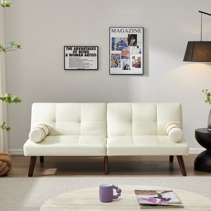 Sofa bed, convertible sofa bed with adjustable backrest and detachable armrests, modern sofa for small living rooms and offices - 1 of 4