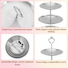 Unique Bargains 4 Tier Dessert Cupcake Stand with Tiered Serving Tray for Donuts Fruits 17.72"x10.24" - 3 of 4