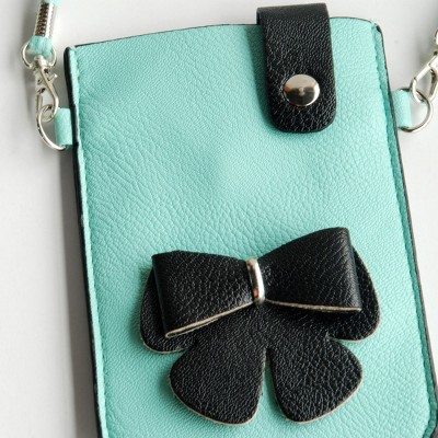 Slickblue Compact Faux Leather Purse, Inner Pocket Feature, Clutch Style Bag, Blue — фото 4