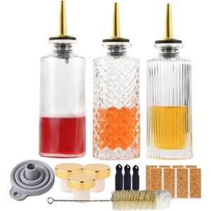 3 Packs 5 OZ Simple Small Syrup Bottles Set with Upgrade Metal Pour Spout - 1 of 4