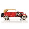 Old Modern Handicrafts 1933 Red Duesenberg J Model – 1:12 Handcrafted Iron Vintage Convertible with Rolling Wheels, 14" Length - 4 of 4
