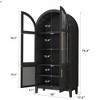 FONTOI Arched Tall Decorative Storage Cabinet - 2 of 4