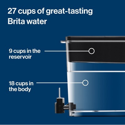 Brita Extra Large 27-Cup UltraMax Filtered Water Dispenser with Filter - Jet Black_17