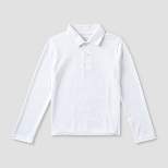 Kids' Performance Long Sleeve Uniform Polo Shirt - Cat & Jack™