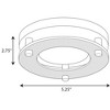 Progress Lighting, P8247 Collection, 1-Light Flush Mount, Brushed Nickel, Steel, Shade Included - 2 of 3