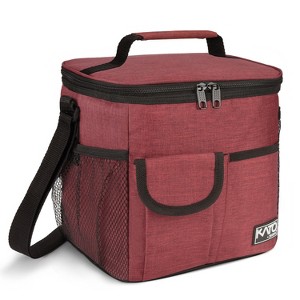 Tirrinia Large Lunch Bag for Women Men, 10.5L Insulated Leakproof Thermal Reusable Lunch Cooler Tote Bag with Front Pockets - 1 of 4