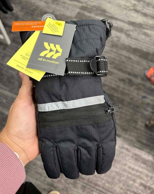 Boys' Onyx Ski Solid Gloves - All In Motion™ Black : Target