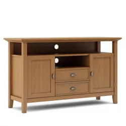 Tall Mansfield Solid Wood TV Stand for TVs up to 60" Light Golden Brown - WyndenHall
