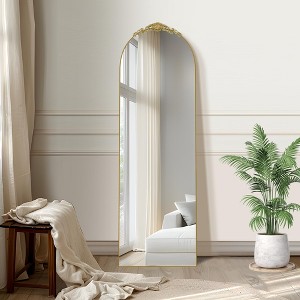 Dovelina Vintage Arched Full Length Standing Mirror Vanity Floor Mirror - 1 of 4