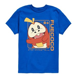 Boys' - Pokémon - Fuecoco Fire Type Paldea Starter Short Sleeve Graphic T-Shirt - 1 of 4