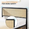 coucheta Metal Rattan Bed Frame with Headboard, Safe Rounded Corners Storage Space - 4 of 4