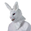 Morris Costumes Adult General Sizing White Rabbit Halloween Costume Mask - White One Size - 3 of 4