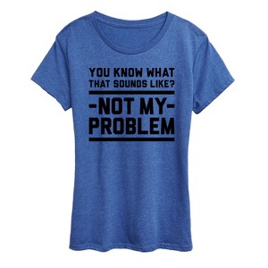 Women's - Instant Message - You Know What That Sounds Like Short Sleeve Graphic T-Shirt - 1 of 4