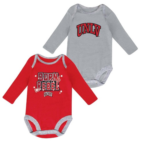 NCAA UNLV Rebels Boys' 2pk Long Sleeve Bodysuit - image 1 of 3