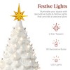 Best Choice Products 18in Ceramic Christmas Tree, Pre-lit Hand-Painted Holiday Decor w/ 93 Lights - 3 of 4