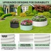 ODK Raised Garden Beds Outdoor, 2 Pack Galvanized Raised Garden Bed for Gardening, Round Metal Planter Box for Planting Plants Vegetables and Flower - 4 of 4