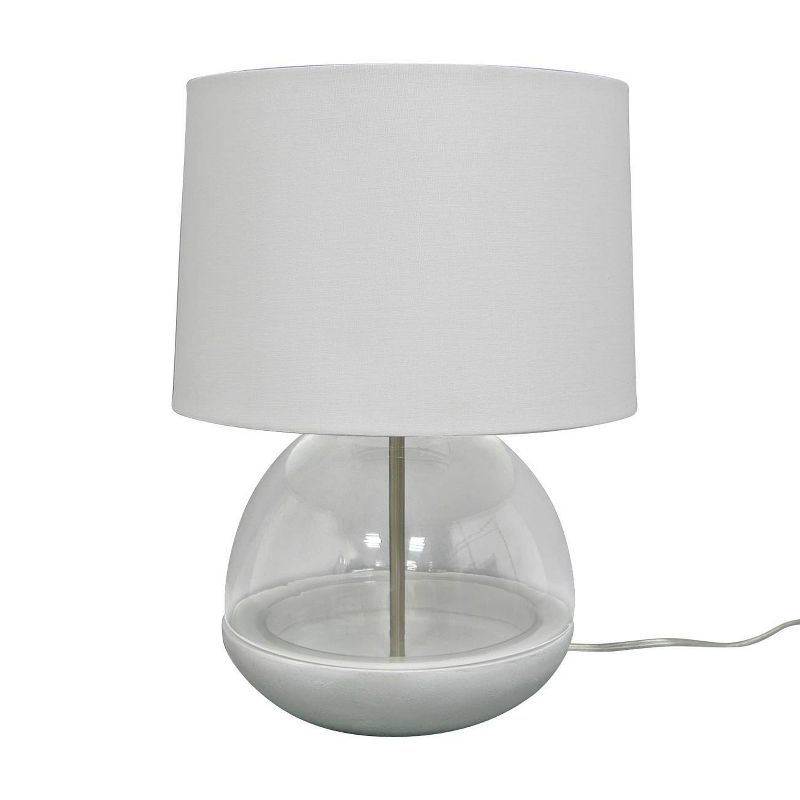 Glass Mixed Material Table Lamp Gray (Includes LED Light Bulb) - Threshold&#8482;, 5 of 10