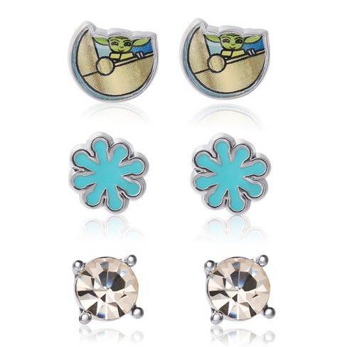 Disney Lilo and Stitch Experiment 626 Silver Plated Stud Earring