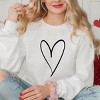 Simply Sage Market Hand Drawn Heart Sweatshirt - 2 of 4