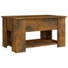 vidaXL Coffee Table Smoked oak Engineered wood 31.1 x 19.3 x 16.1 in - 4 of 4