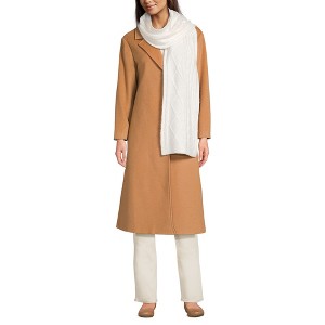 Lands' End Women's CashTouch Cable Knit Scarf - 1 of 2