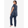 Roaman's Women's Plus Size Sequin Tunic & Pant Set - image 4 of 4