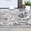 Acekool 9x12 Washable Area Rug, Soft Non-Slip Oriental Medallion Carpet, No Shedding Large Floor Mat for Living Room Bedroom Dining Room, Grey - 4 of 4