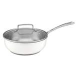 Cuisinart Matte 3qt Stainless Steel Chef's Pan with Cover MW8935-24 - White