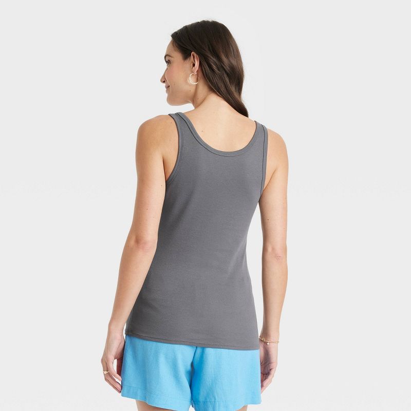 Women's Slim Fit Tank Top - A New Day™, 3 of 11