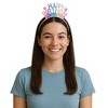 Beistle Glittered Happy Birthday Headbands, One Size Fits Most, Pack of 2 Multicolored - 4 of 4