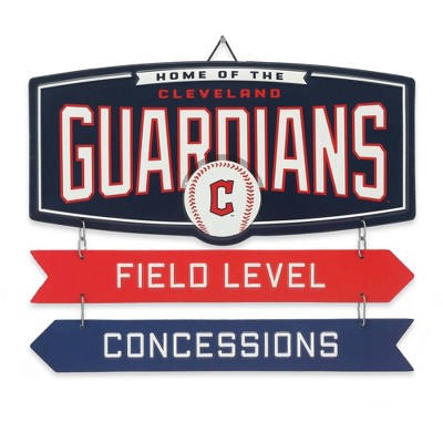 Mlb Cleveland Guardians Baseball Field Metal Panel : Target