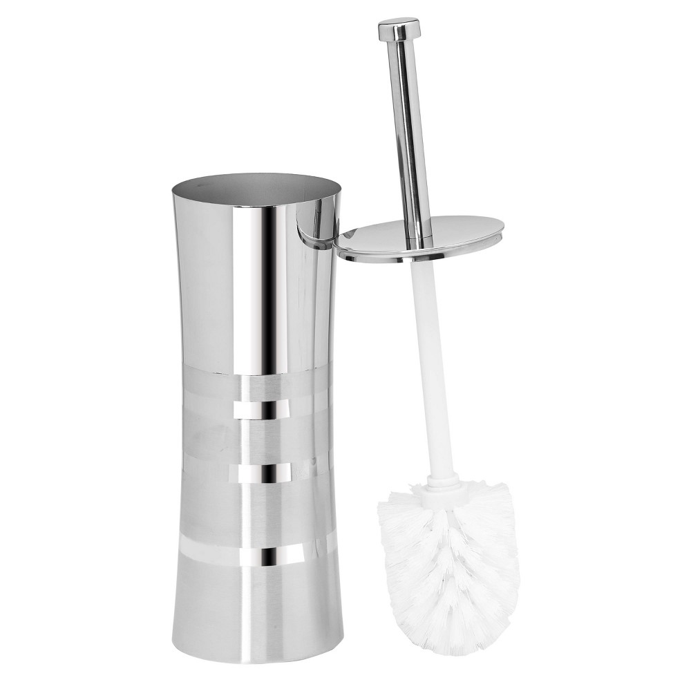 Photos - Toilet Brush  and Holder Set Stainless Steel - Bath Bliss
