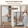 GOTGELIF Pet Gate 55.1" Extra Tall 29.5-40.6" Wide Auto Close Pressure Mount Gate - Adjustable Cat Door - 3 of 4