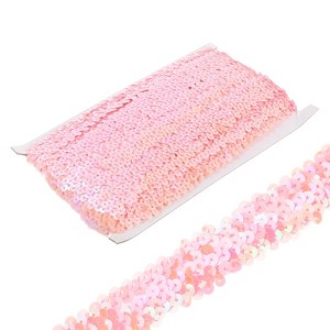 Unique Bargains Waterproof Flat Elastic Crafts Sewing Dress Sequins Trim Ribbon - 1 of 4