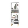 60.23" Essex 8 Shelf Décor Bookcase White/Zebra - Manhattan Comfort: Particle Board Frame, Fixed Shelves - image 3 of 3