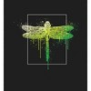 Natural World Paint Splatter Dragonfly Long Sleeve Adult Hooded Sweatshirt - 2 of 2