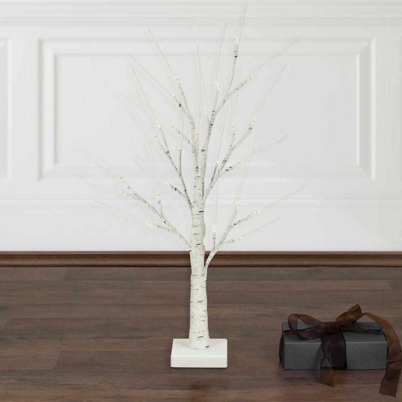 Northlight 24" LED Lighted White Birch Christmas Twig Tree - Warm White Lights, 2 of 8