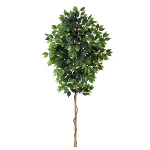 Nearly Natural 6-ft Ficus Artificial Tree (No Pot) - 1 of 3