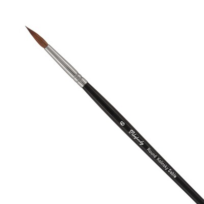 Creative Mark Rhapsody Kolinsky Sable Brushes for Professional Watercolorists - Round  Excellent Spring, Full Belly, Split-Proof Points, Chrome