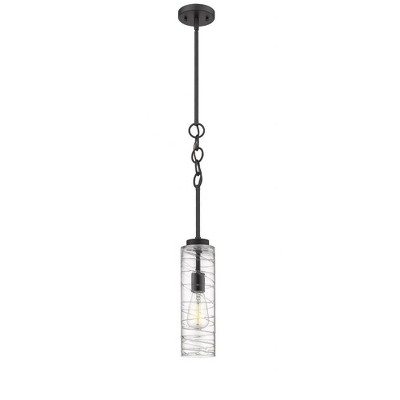Wexford - 1 Light Stem Hung Mini Pendant In Art Deco Style-20.75 Inches Tall and 4 Inches Wide