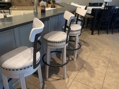 Valebeck counter height online bar stool white