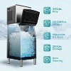 Simzlife 400Lbs/24H Commercial Ice Maker Machine, Stainless Steel Clear Ice Cube Maker with 250 lb. Storage Capacity - 3 of 4