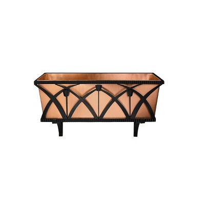 36" Rectangular Rookwood Window Box - Satin Copper - ACHLA Designs