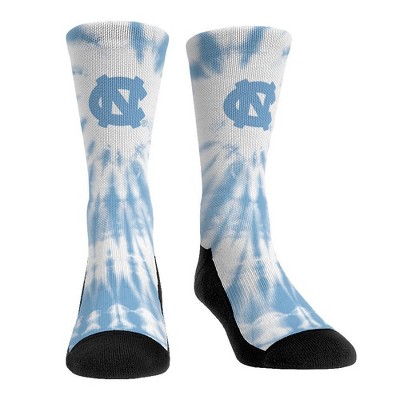 NCAA North Carolina Tar Heels Adult Tie Dye Socks - L/XL