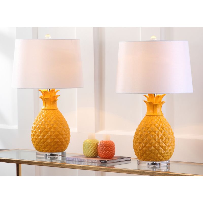 Kelly Table Lamp (Set of 2) - Yellow - Safavieh, 4 of 8