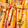 PATPAT Family Matching Mommy and Me Floral  Strap Midi Dresses and Splicing Short-sleeve T-shirts Sets - 4 of 4