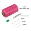 Unique Bargains Wear-Resistant Polyester Embroidery Waxed Thread with Needles - 3 of 4