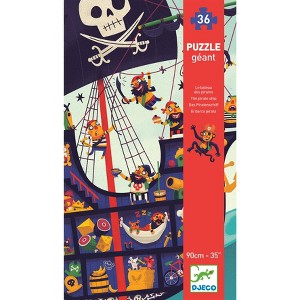 Djeco The Pirate Ship - Giant Floor Puzzle, 36 Pieces, Ages 3 and Up - 1 of 1