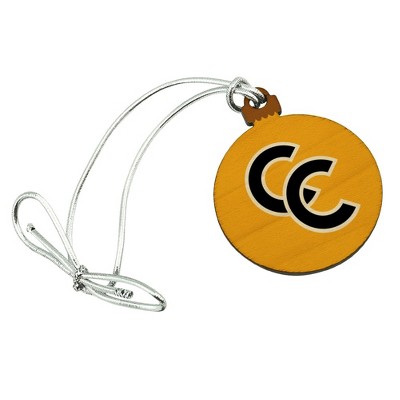Colorado College Secondary Logo Mini Small Tiny Wood Christmas Tree Holiday Ornament